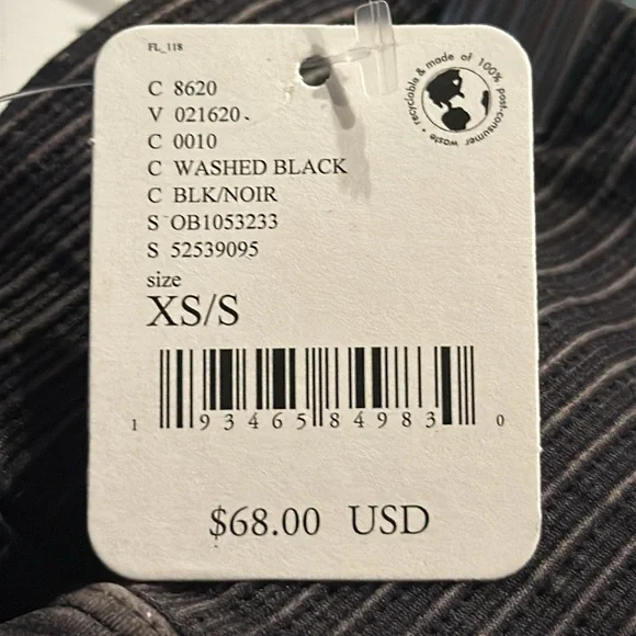 FREE PEOPLE | ✨NEW✨ High-Rise Good Karma Crop Leggings in Washed Black - Picture 5 of 5